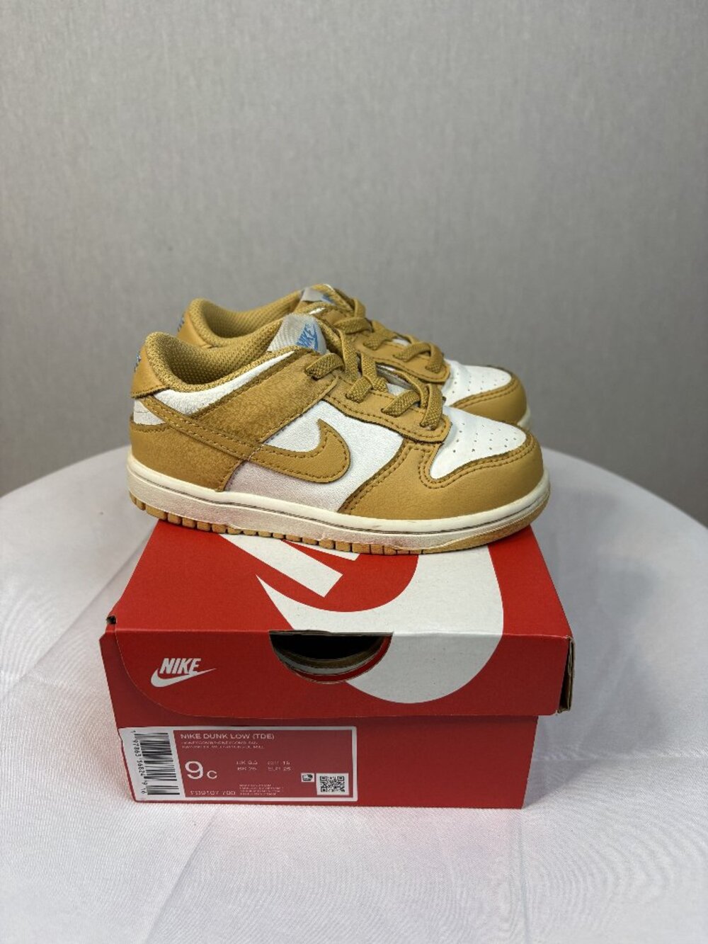Nike Dunk Low Toddler Sneakers, Size 9C, Honeycomb